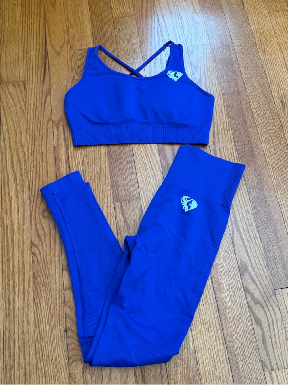 Womens Best Cobalt Blue Bra and Legging combo size small